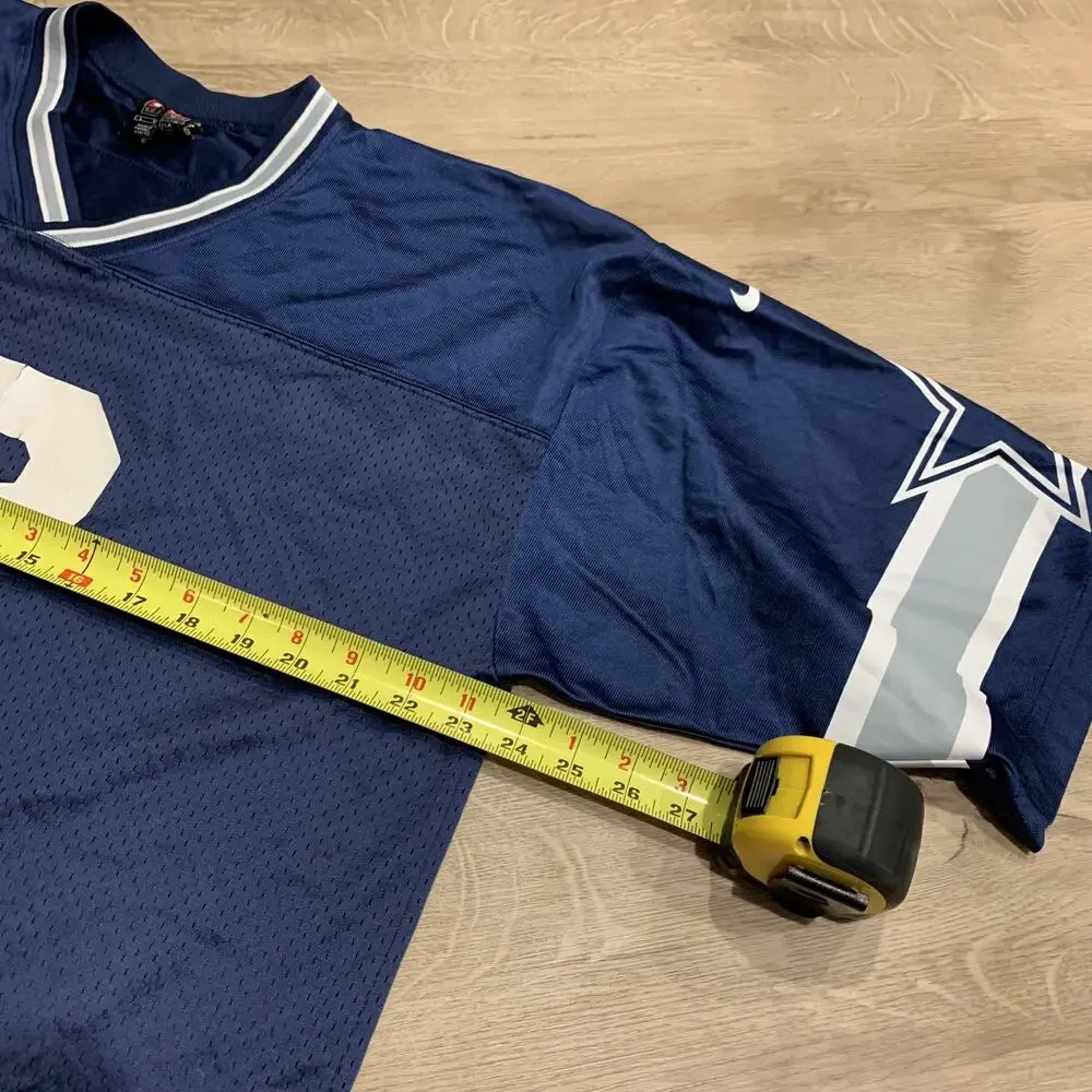 Vintage Y2K Nike Team Dallas Cowboys #12 Jesta Jersey Men's Large L Navy Blue